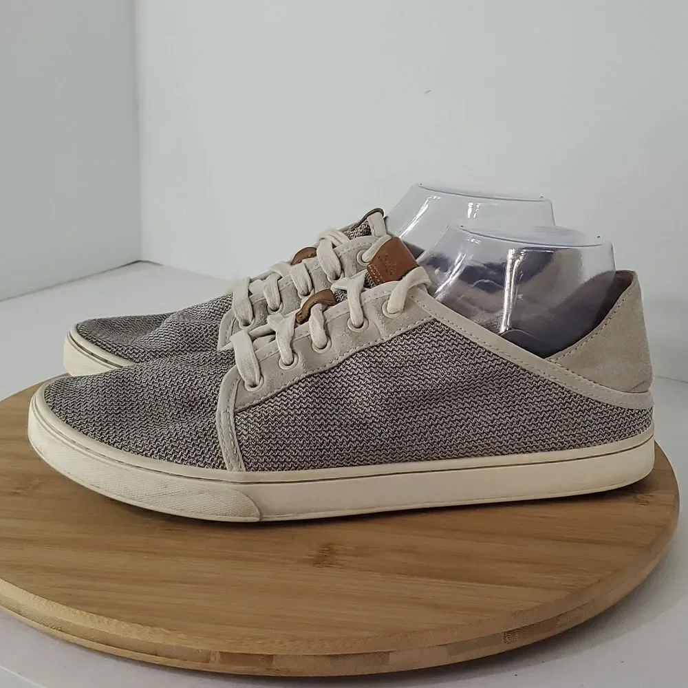 OLUKAI Pehuea Li Women's Slip On Sneakers Drop-in Heel Tapa Size 10